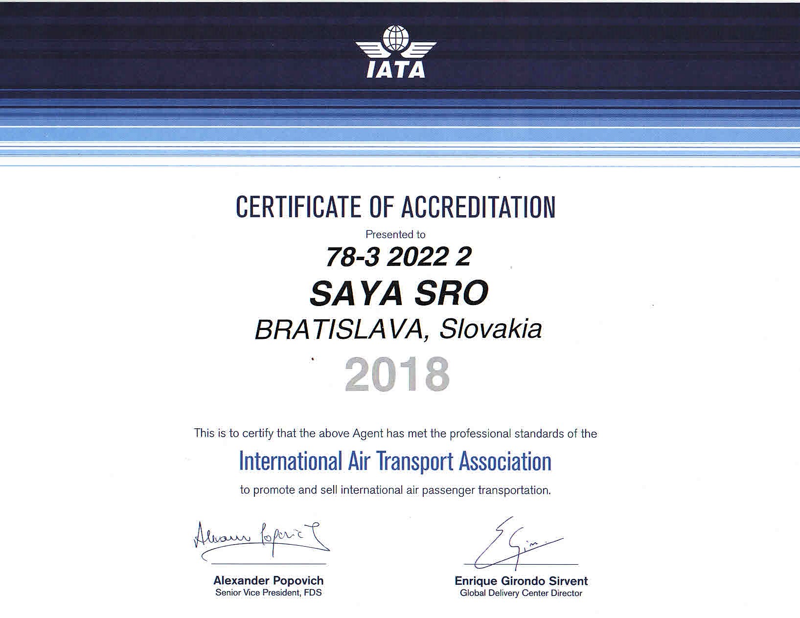 IATA 2018